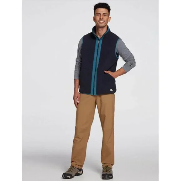 The North Face Men's Navy Teal Carbondale Fleece Full Zip Vest Size Large 2898 - Picture 2 of 12